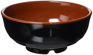 Mannen Melamine どんぶり碗 黒内ウルミ 790-BC メラミン 日本製 RDVC806