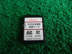 ★☆FUJITSU TEN イクリプス？カーナビ用地図SDカード 2009年度版データ （4GB） 対応機種不明 中古品☆★