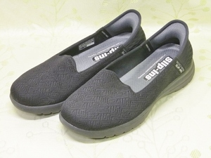  m1813 SKECHERS スケッチャーズ スリップインズ 136542 BBK ブラック スニーカー レディース 22.0cm