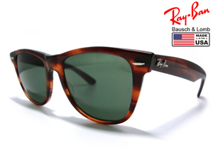 Vintage B&L RayBan WAYFARER 2 芯無USAボシュロムG15アメリカ製ウェイファーラ茶トータスBLべっ甲 柄ブラウン サングラスⅡ米国レイバン茶