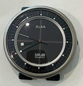 希少　動作　SEIKO セイコー ALBA アルバ　ソーラー　 3針 V121-6000 腕時計 フェイスのみ