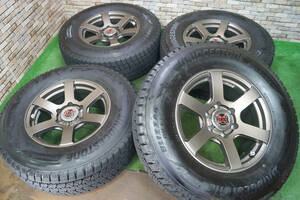 超美品★FENICE ブロンズ 8J+20 6H139.7★95~99%山★2020年★Bridgestone DM-V3 265/70R17 プラド ハイラックス FJクルーザー 等