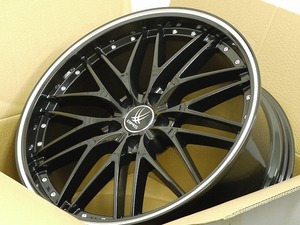 20インチ 8.5J 5-114.3 タイヤ付4本セット メッシュ 245/35R20 アルファード ヴェルファイア (W2379)