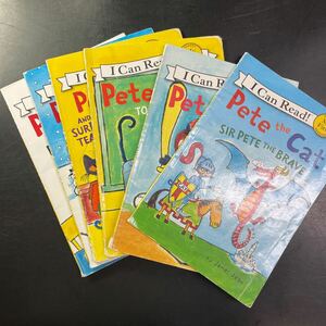 英語絵本 洋書 読み聞かせ Pete the Cat バイリンガル　教育　子ども　英語力　ピートザキャット　本　中古　6冊　