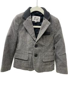 Armani Junior◆ジャケット/-/コットン/GRY