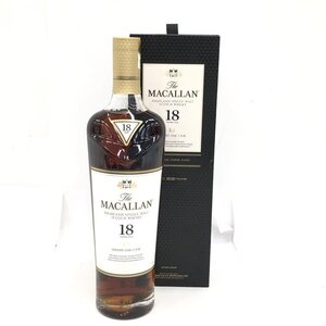 MACALLAN マッカラン 18年 シングルモルト スコッチ 700ml 43％ 箱付き 未開栓 国外酒【DAAF0025】