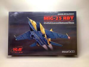 送料無料　1/48 ICM Model Kit No.48901 MiG-25 RBT Foxbat soviet reconnaissance aircarft 