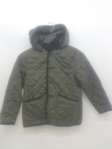 ◇ ◎ COMME CA ISM 中綿 2WAY キッズ 子供服 長袖 キルティング ジャケット サイズ140A カーキ系 レディース メンズ P