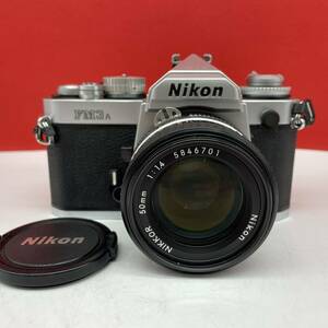 □ Nikon FM3A 一眼レフカメラ フィルムカメラ ボディ NIKKOR F1.4 50mm Ai-s レンズ 動作確認済 シャッター、露出計OK ニコン