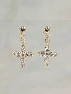 k18yg★天然ダイヤ0.40ct☆ピアス☆15