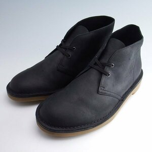 試着のみ Clarks Bushacre 3 Chukka Boot Black Leather 26153529 クラークス チャッカブーツ デザートブーツ ブッシェイカー 26cm