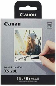 Canon SELPHY SQUARE QX10用カラーインク/ラベルセット XS-20L