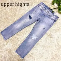 upper hights ダメージ加工 デニム パンツ 24