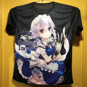 【即決/送料無料】 十六夜咲夜 ドライメッシュグラフィック半袖Tシャツ Lサイズ ブラック 東方Project上海アリス幻樂団 非売品 Sakuya