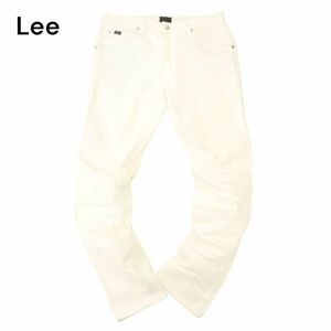 Lee × ナノユニバース 別注★ 96068 秋冬 裏起毛 ストレッチ スキニー デニム パンツ ジーンズ Sz.M　メンズ 白 日本製　C4B01436_3#Q