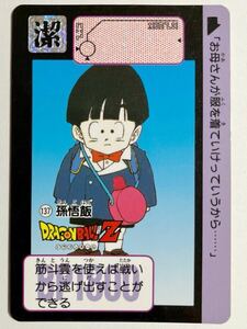 ドラゴンボールZ カードダス 本弾 第4弾 大激闘！！ナメック星 137 孫悟飯 1991年 当時物 Dragon Ball バンダイ BANDAI リメイク91