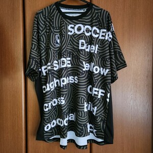 新品/未使用/タグ付き【サッカージャンキー ビッグシルエット Tシャツ L】3L 4L Soccer JunkeyカーキXLL黒クラウディオ パンディアーニ