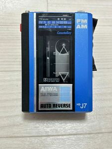 動作未確認AIWA アイワ　HS-J7 CassetteBoy カセットボーイ WALKMAN ポータブル　カセットプレーヤー　