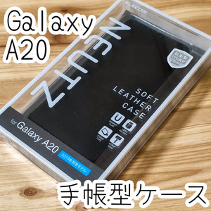 エレコム Galaxy A20 SC-02M SCV46 手帳型ケース カバー ソフトレザー ブラック 内側TPU ストラップリング付き マグネット付 143 匿名