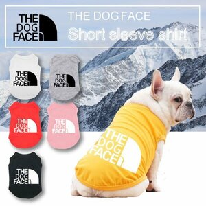 【送料無料】ザ・トッグフェイス 選べるカラー&サイズ THE DOG FACE 犬 THE NORTH FACE ノースフェイス 風 夏服 犬用 お散歩 犬服 犬用半袖