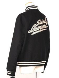 セール サンローラン テディジャケット ウール ブルゾン ブラック サイズ48 SAINT LAURENT Teddy Jacket in Wool 625918 Y180W 1000 新品