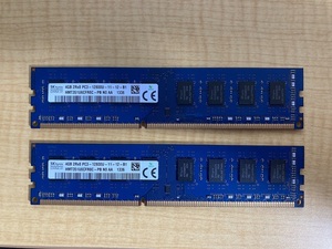 SK hynix / HMT351U6CFR8C / DDR3 1600 / 4GB x 2 (計8GB)