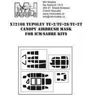 新品塗料・工具 1/72 Tu-2/Tu-2S 塗装マスクシール (ICM/セイバーキッツ用) [MHZX72108]