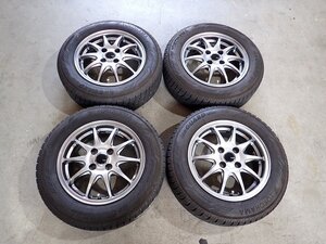 YS9257【送料無料175/65R14】パッソ ヴィッツ フィット キューブなどに ヨコハマ 2021年製 中古スタッドレス ★14×5.5J 100/4H ET40★