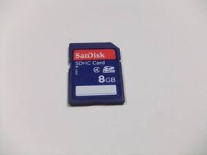 SDHCカード 8GB CLASS4 フォーマット済み 1枚 SanDisk