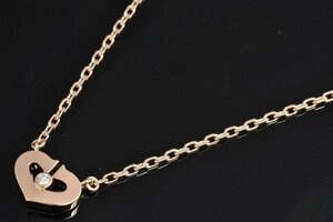 カルティエ Cハート オブ カルティエ ダイヤモンド ネックレス K18PG ピンクゴールド【美品】