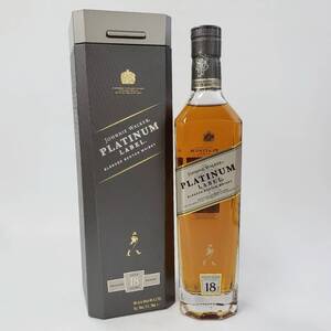 24国/A065281-1/M011-560/NT7000 酒 JOHNNIE WALKER PLATINUM LABEL BLENDED SCOTCH WHISKY 18年 ジョニーウォーカー 40％ 700ml 箱付き