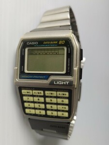 カシオ データバンク CASIO DATA BANK80 腕時計DBC-810電池切れ動作未確認ジャンク自宅保管品 送料無料