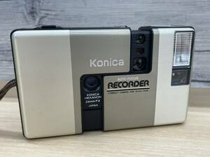 【E2795TY】Konica コニカ AF RECORDER レコーダー AUTO FOCUS 24mm F4 コンパクトフィムルカメラ 通電 シャッター確認済 レトロカメラ