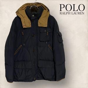 POLO ポロ ラルフローレン ハンティング ダウン ジャケット ネイビー M