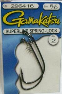BASS PRO SHOPS バスプロショップス　Gamakatsu Superline Spring-Lock HOOK 5/0