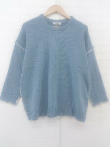 ◇ INGNI イング 長袖 ニット セーター サイズM ブルー レディース P