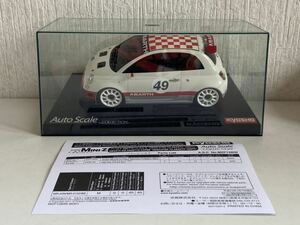 京商 ミニッツ アバルト500 アセットコルセ DEDICATED TO ABARTH 1000 TC KYOSHO MINI-Z ABARTH ASSETTO CORSE #49