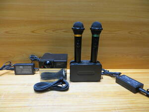 *S2451* AT-CR7MK2赤外線ワイヤレスマイクセット オーディオテクニカ audio-technica 充電器付BC700/AT-CLM7T/動作確認済み品中古#*