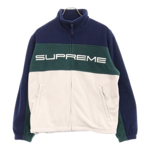 SUPREME シュプリーム 23AW Polartec Zip Jacket ポーラテック フリース ジップアップ ジャケット ネイビー/グリーン