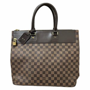 LOUIS VUITTON ルイヴィトン N41165 ダミエ グリニッジPM ハンドバッグ トートバッグ レディース メンズ ブラウン系 【中古】