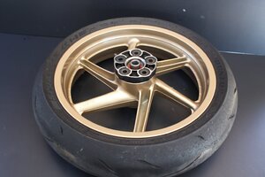 NSR250R(MC18) 純正MAGTEKリアホイールセット、社外バルブ付！美品