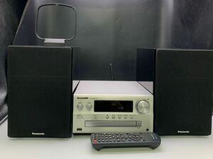 6-9-59■Panasonic パナソニック SA-PMX150/SB-PMX100 CD STEREO SYSTEM ステレオ システム オーディオ機器 通電確認済み 中古現状品