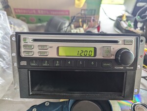 スズキ　純正　 CDプレーヤー CDデッキ 1din 小物入れ　くろ　R060921 jdm