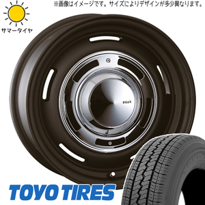 165/80R14 サマータイヤホイールセット タウンエース etc (TOYO V02E & DEAN CrossCountry 5穴 114.3)