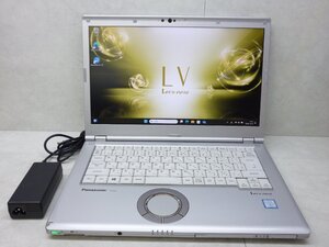 ☆1円☆第8世代☆CF-LV7RDAVS☆Core i5 1.70GHz/8GB/SSD256GB/累積8990/高解像度1920×1080/Sマルチ/無線/カメラ/Office/Win11DtoD領域☆