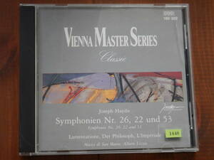 1448◆VIENNA MASTER SERIES Joseph Haydn Symphonien Nr.26,22 und53 輸入盤 ハイドン