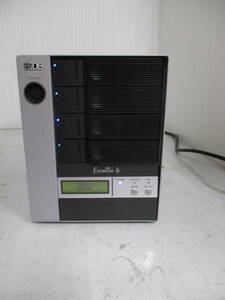  NAS BIOS Exeella 4/ EX404FW-1 T04 ★2TB Raid 6★ 外付けHDD（1TBx4個） ACアダプター付属　/★動作品★ NO:982