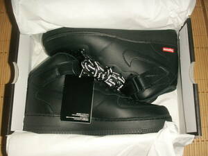 ★新品　Supreme Nike Air Force 1 Mid Black/27.5cm シュプリーム