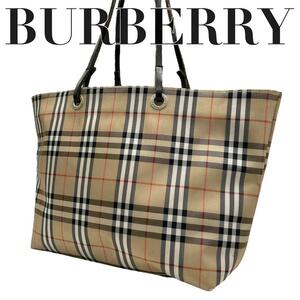 良品　Burberry バーバリー　s62 ノバチェック　トートバッグ