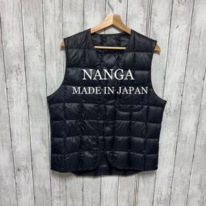 【美品】NANGA インナーダウンベスト！日本製！無地　軽量